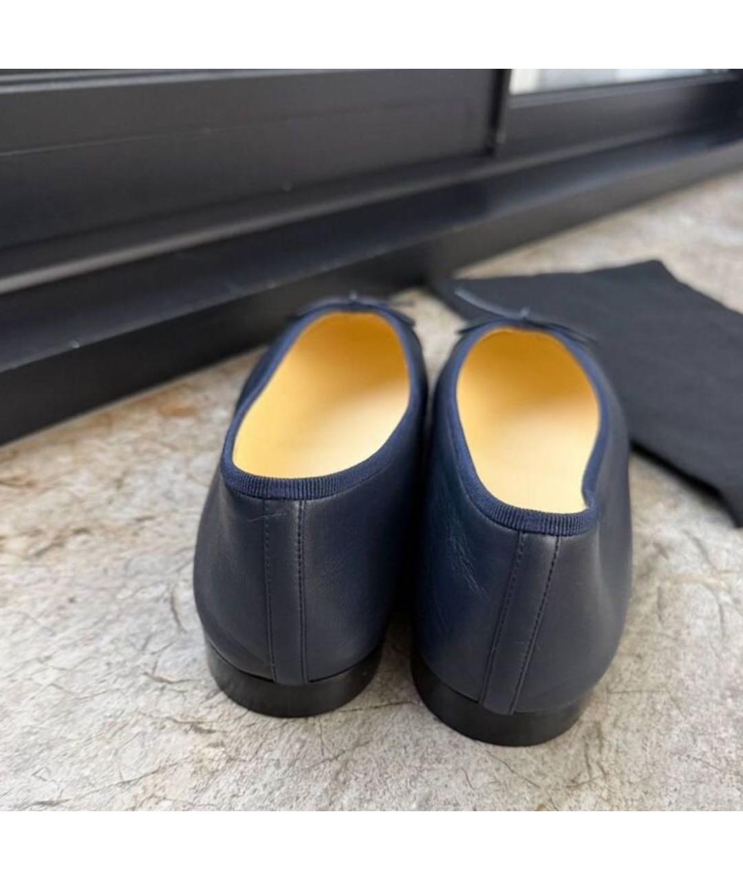 CHANEL Черные кожаные балетки, фото 7