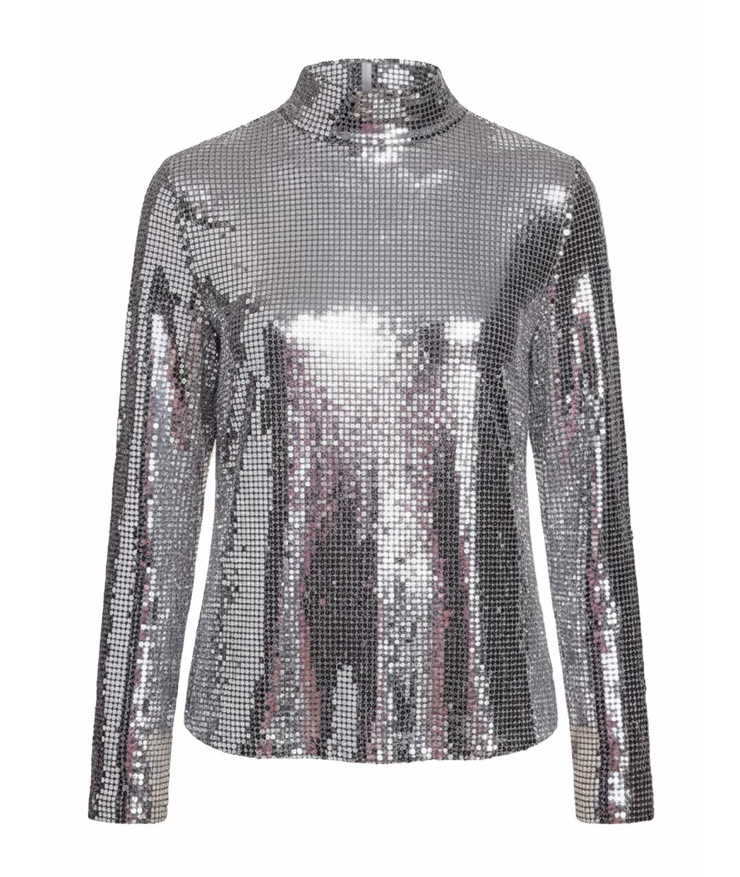 MAJE Серебряная полиамидовая блузы, фото 1