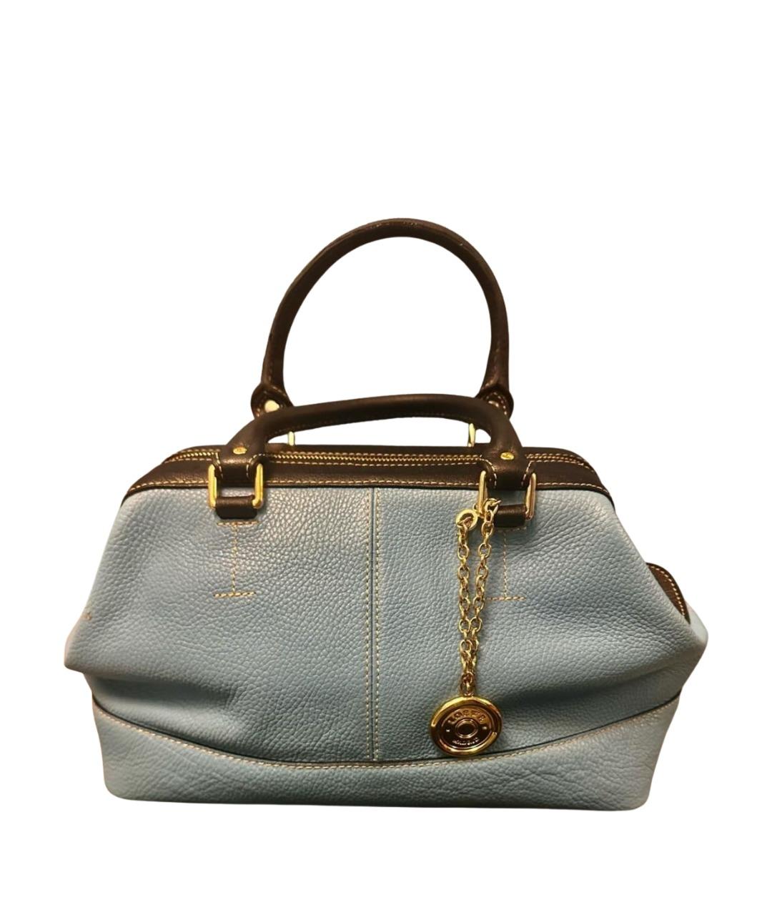 LOEWE Голубая кожаная сумка тоут, фото 1