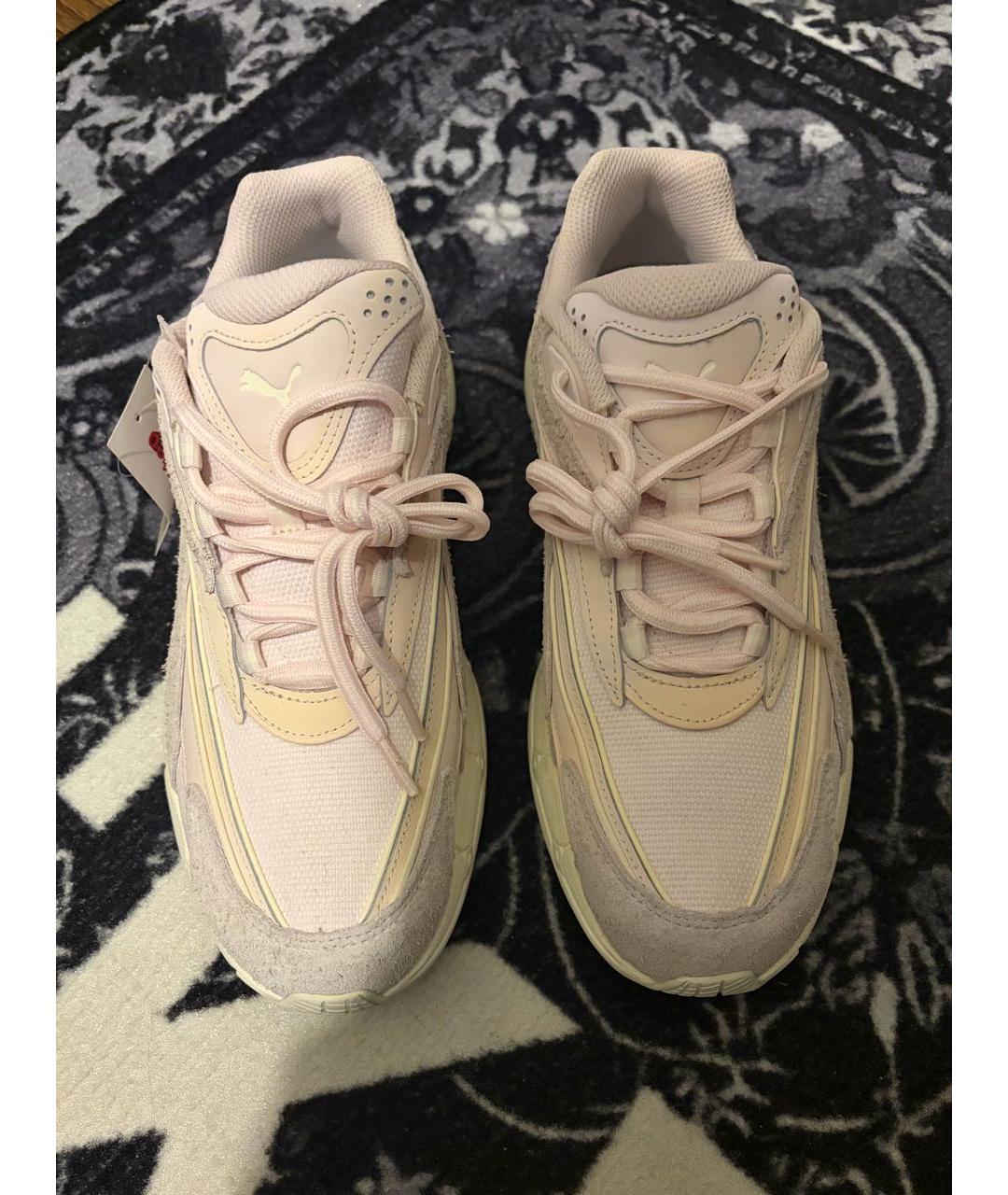 PUMA Серые замшевые низкие кроссовки / кеды, фото 2