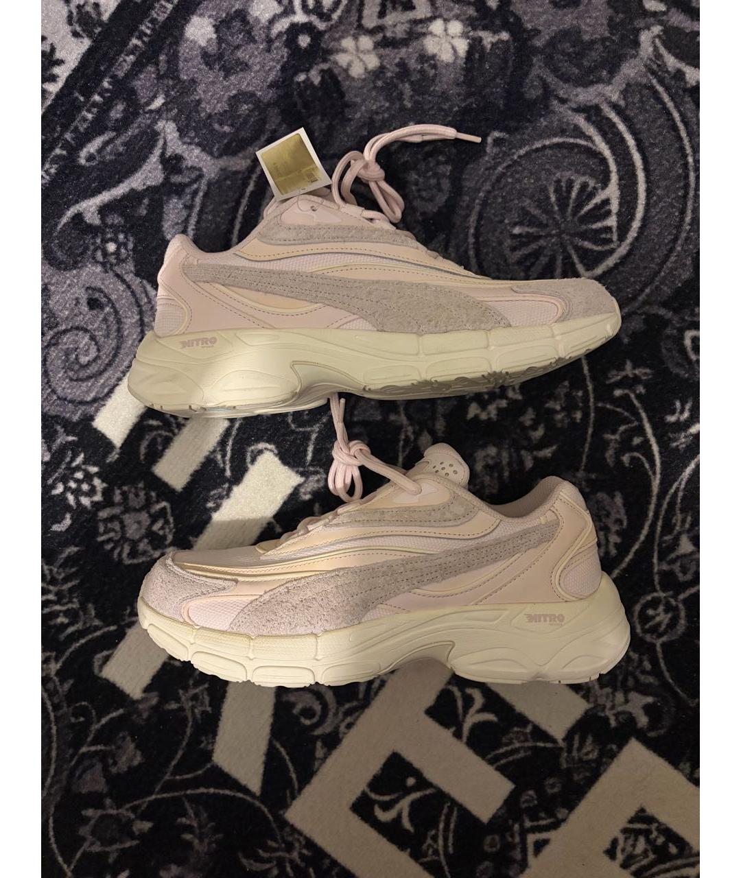 PUMA Серые замшевые низкие кроссовки / кеды, фото 5