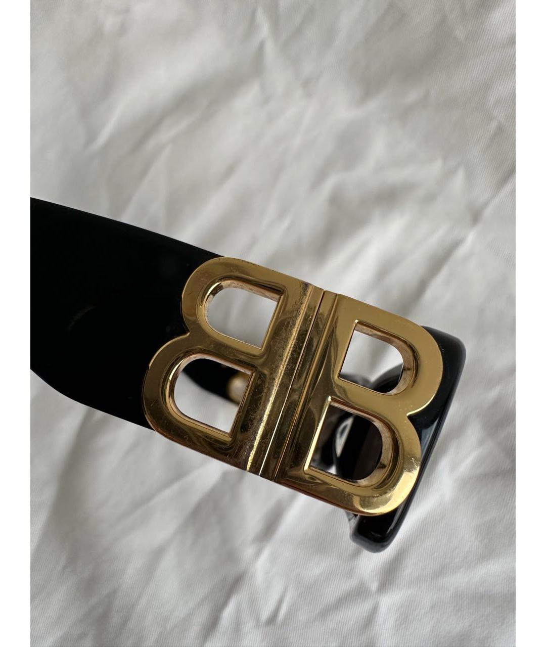 BALENCIAGA Черные пластиковые солнцезащитные очки, фото 3