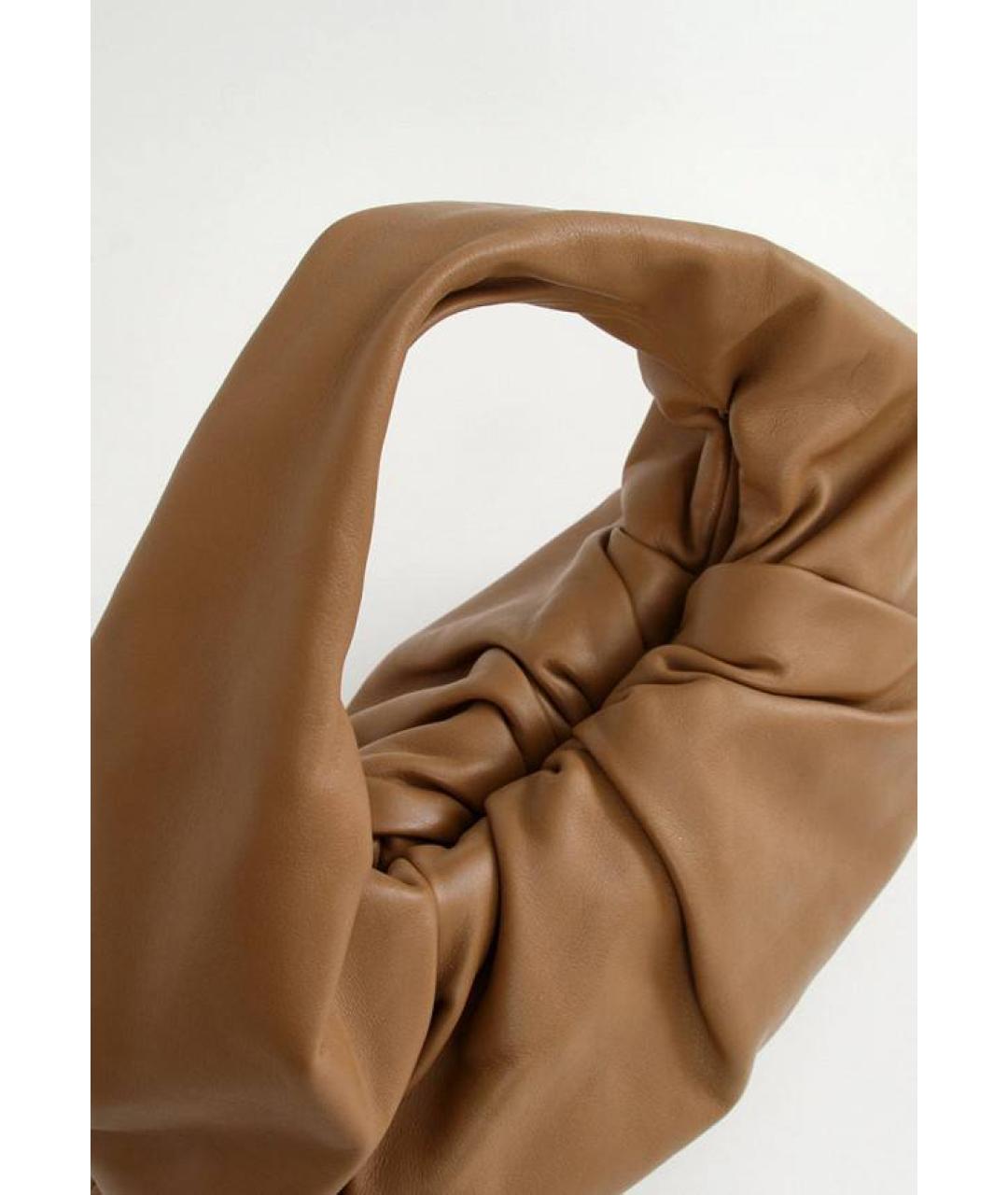 BOTTEGA VENETA Коричневая кожаная сумка с короткими ручками, фото 2