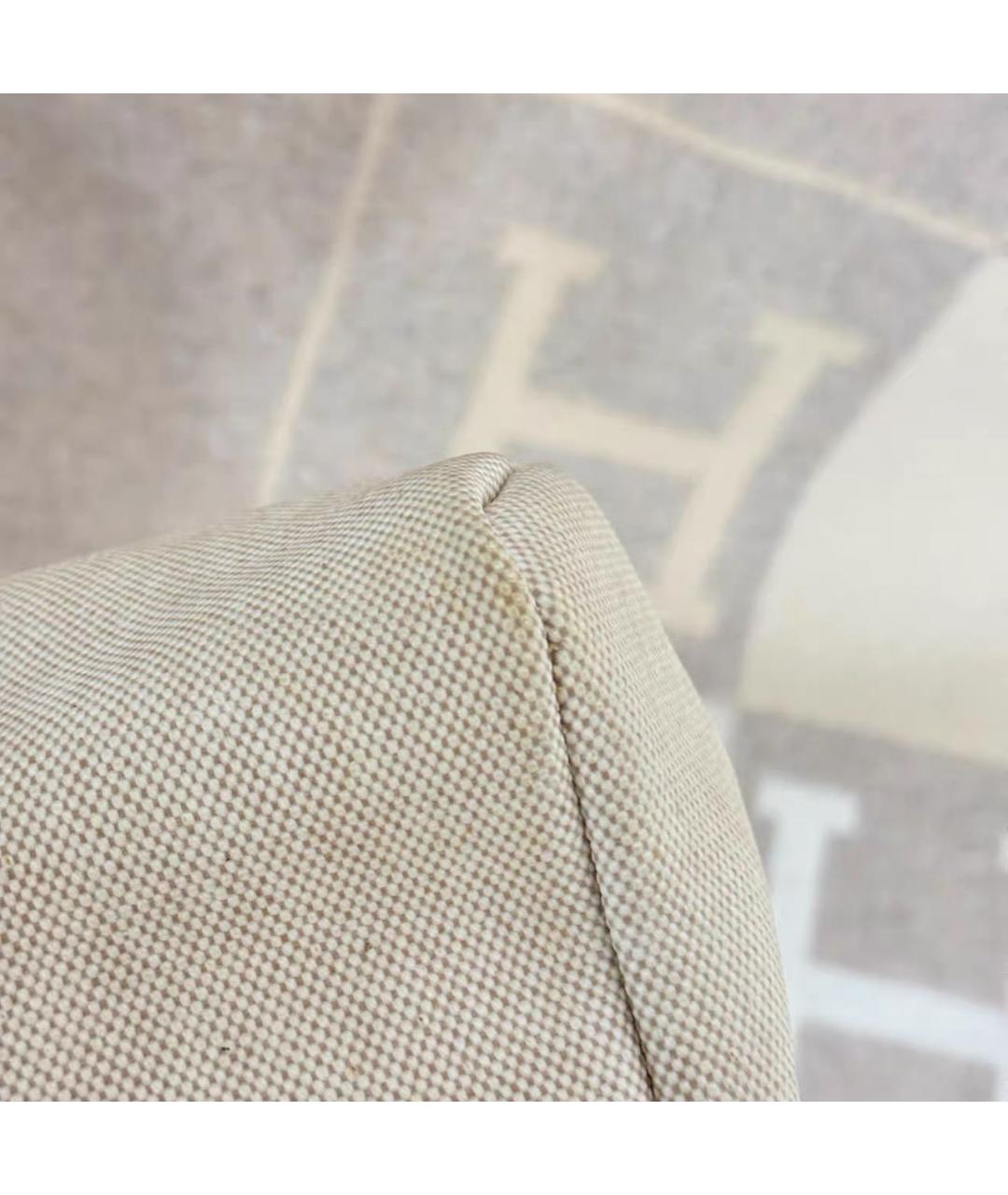 HERMES Бежевая кожаная сумка с короткими ручками, фото 8