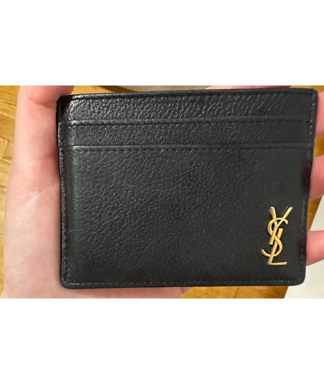 YVES SAINT LAURENT BEAUTY Черный кожаный кардхолдер, фото 3