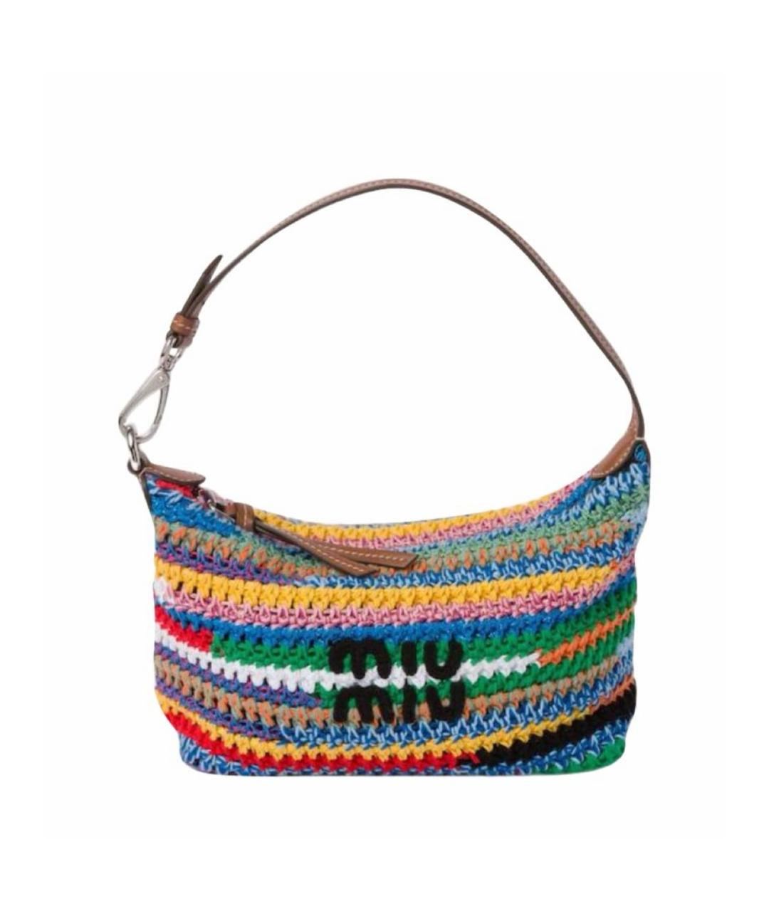 MIU MIU Мульти тканевая сумка с короткими ручками, фото 1