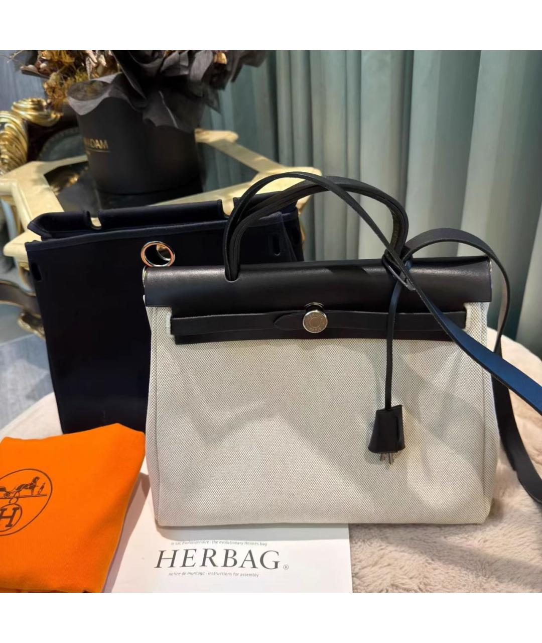 HERMES Черная кожаная сумка с короткими ручками, фото 8