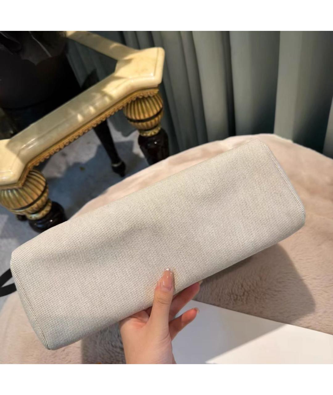 HERMES Черная кожаная сумка с короткими ручками, фото 3