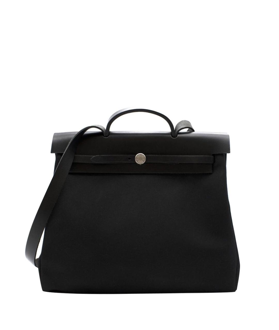 HERMES Темно-синяя кожаная сумка с короткими ручками, фото 1