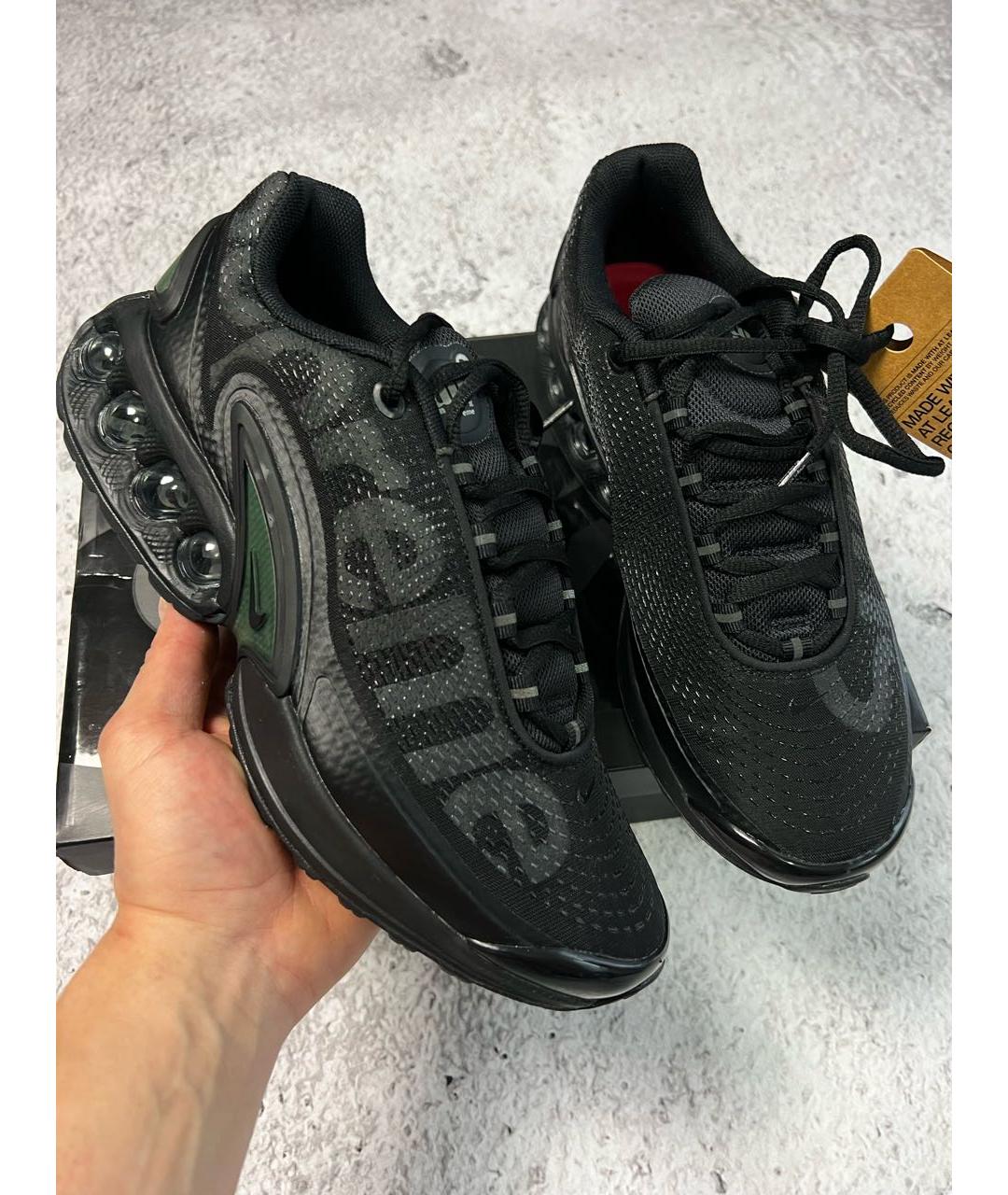 SUPREME Черные текстильные низкие кроссовки / кеды, фото 2