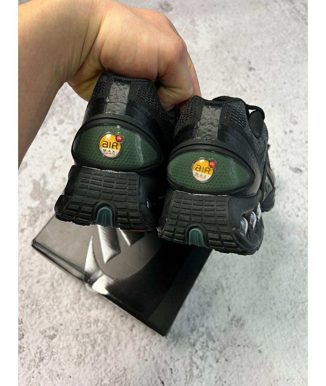 SUPREME Черные текстильные низкие кроссовки / кеды, фото 6