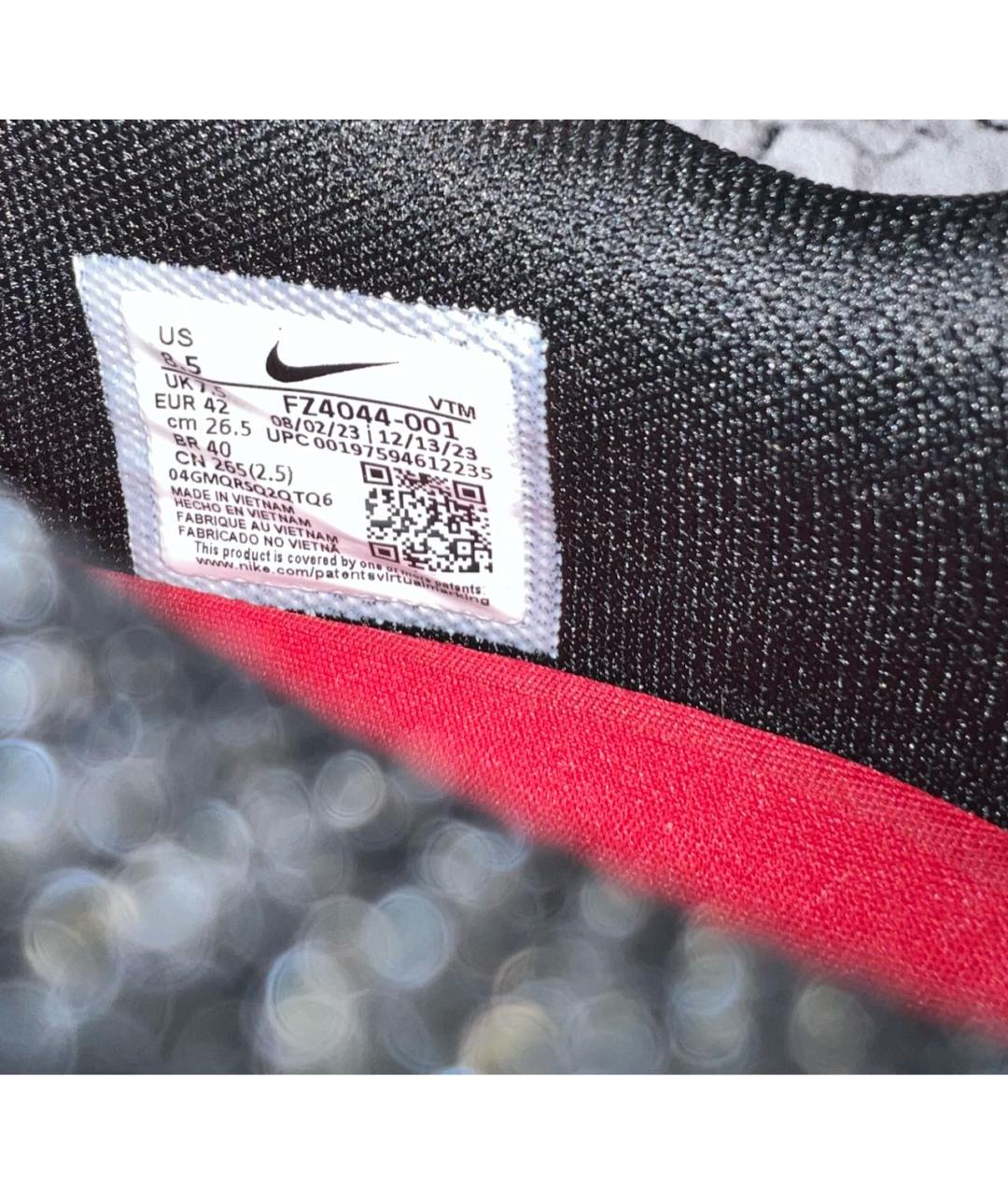 SUPREME Черные текстильные низкие кроссовки / кеды, фото 7