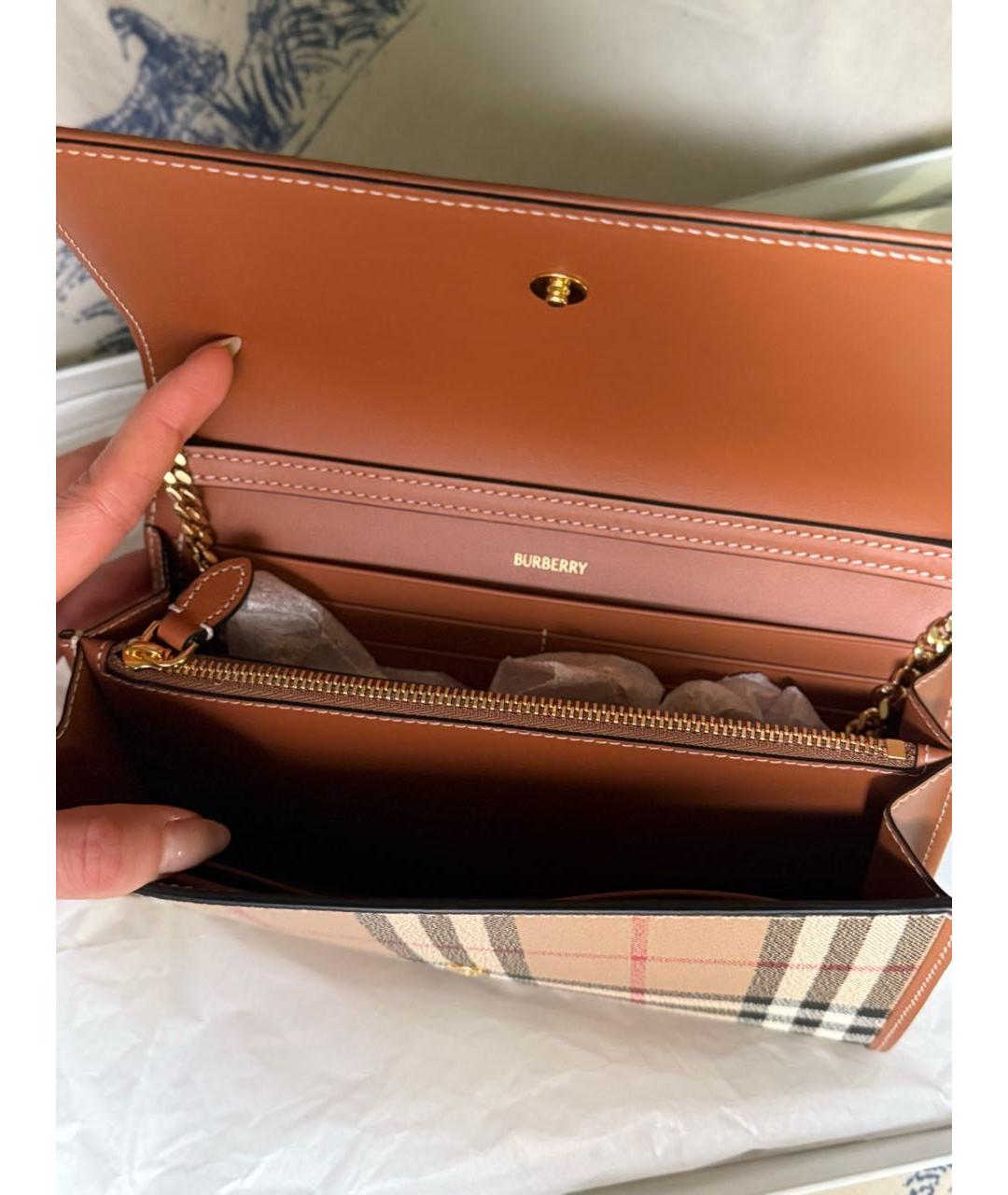 BURBERRY Коричневая сумка через плечо, фото 5