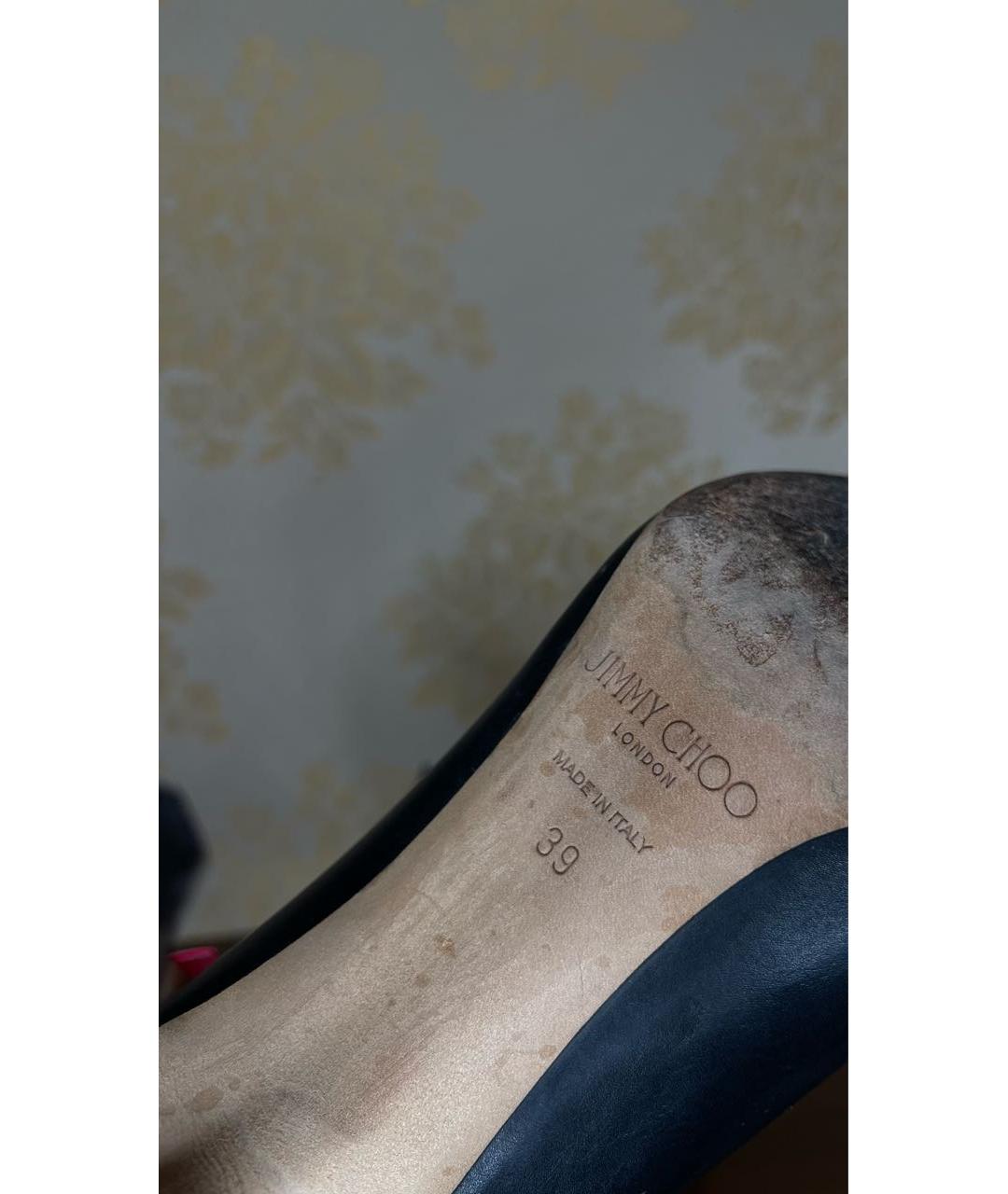 JIMMY CHOO Черные кожаные ботильоны, фото 8
