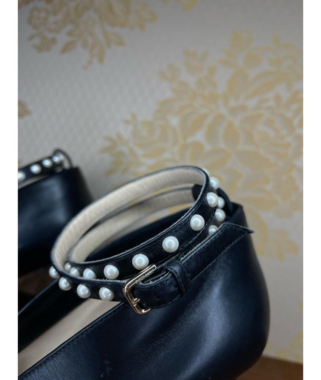 JIMMY CHOO Черные кожаные ботильоны, фото 6