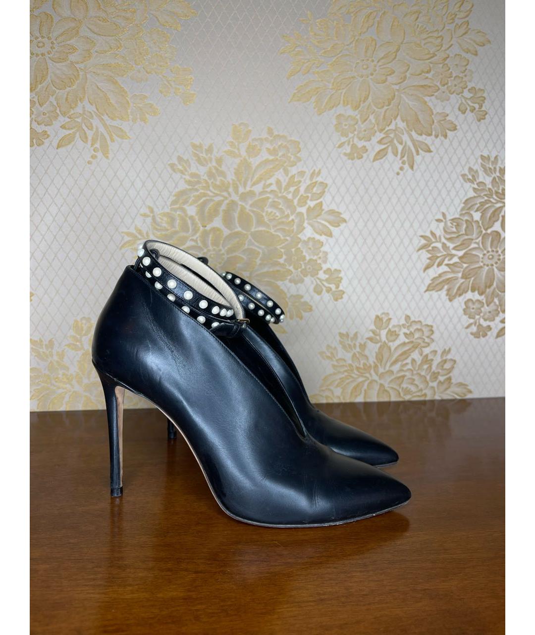 JIMMY CHOO Черные кожаные ботильоны, фото 7