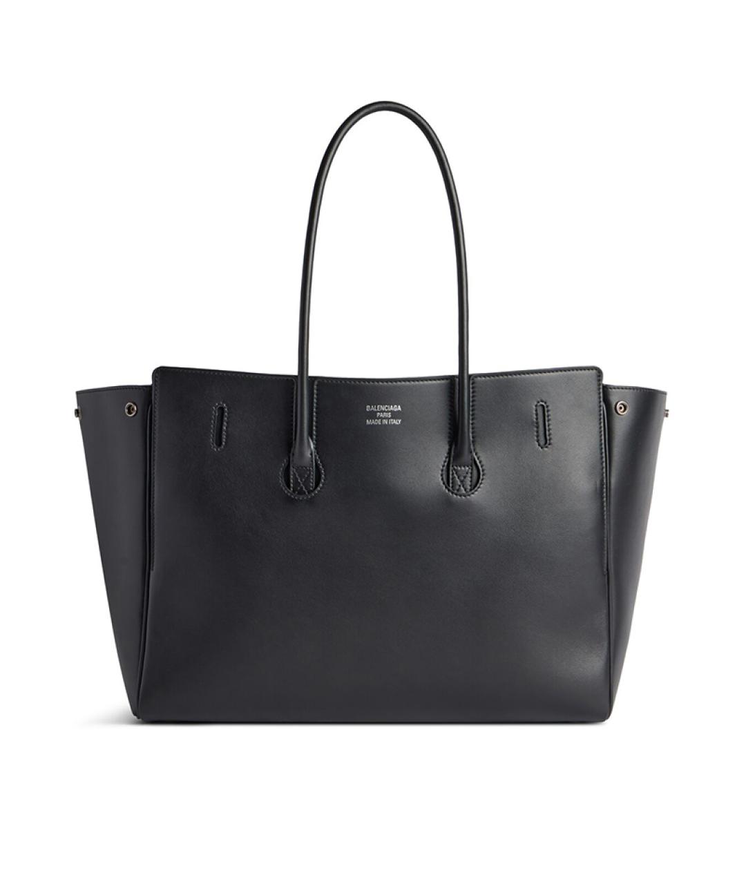 BALENCIAGA Черная кожаная сумка через плечо, фото 4