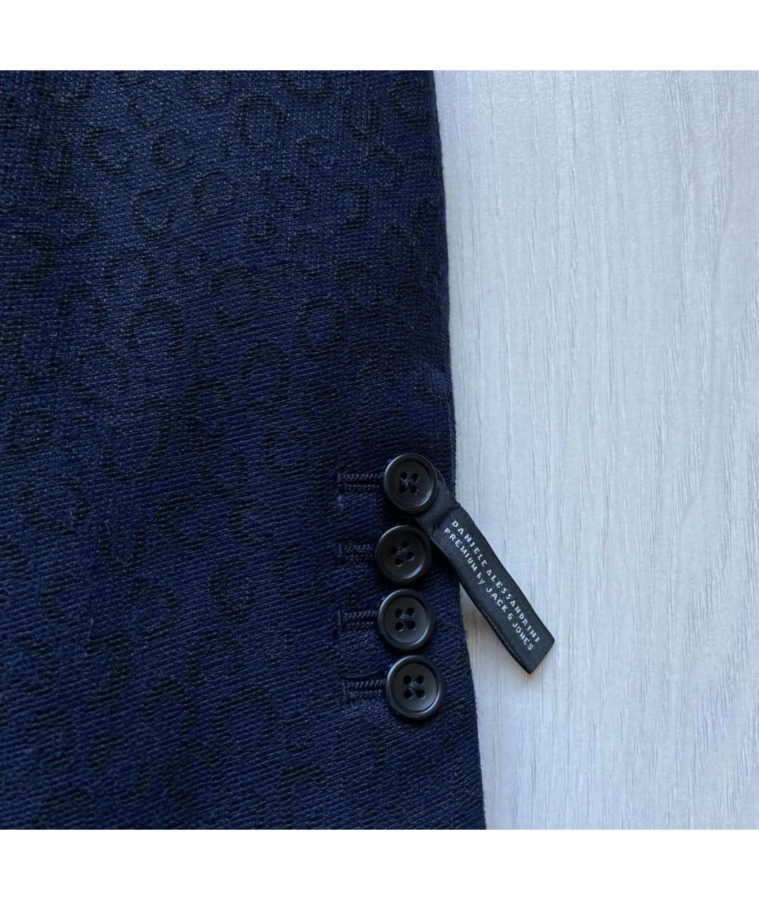 DANIELE ALESSANDRINI Темно-синий пиджак, фото 8