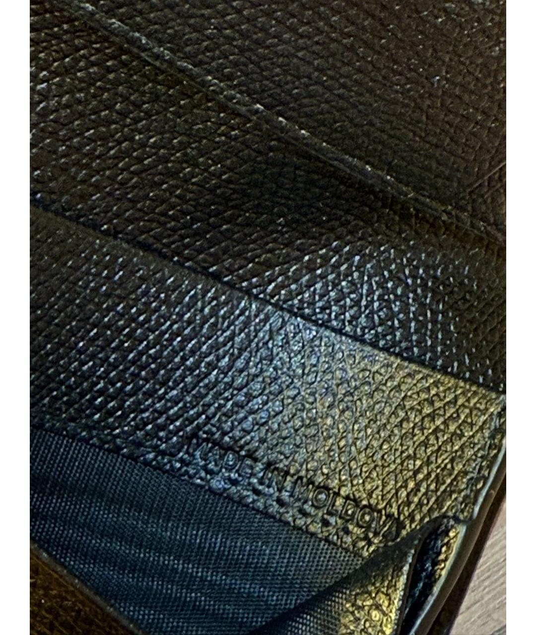 BURBERRY Черный кожаный кардхолдер, фото 7