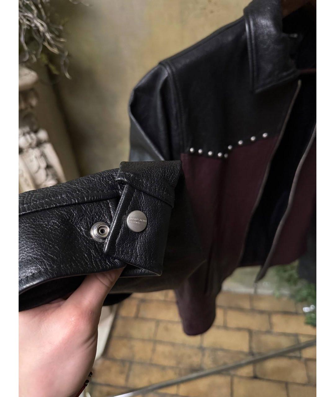 Enfants Riches Déprimés Черная кожаная куртка, фото 3