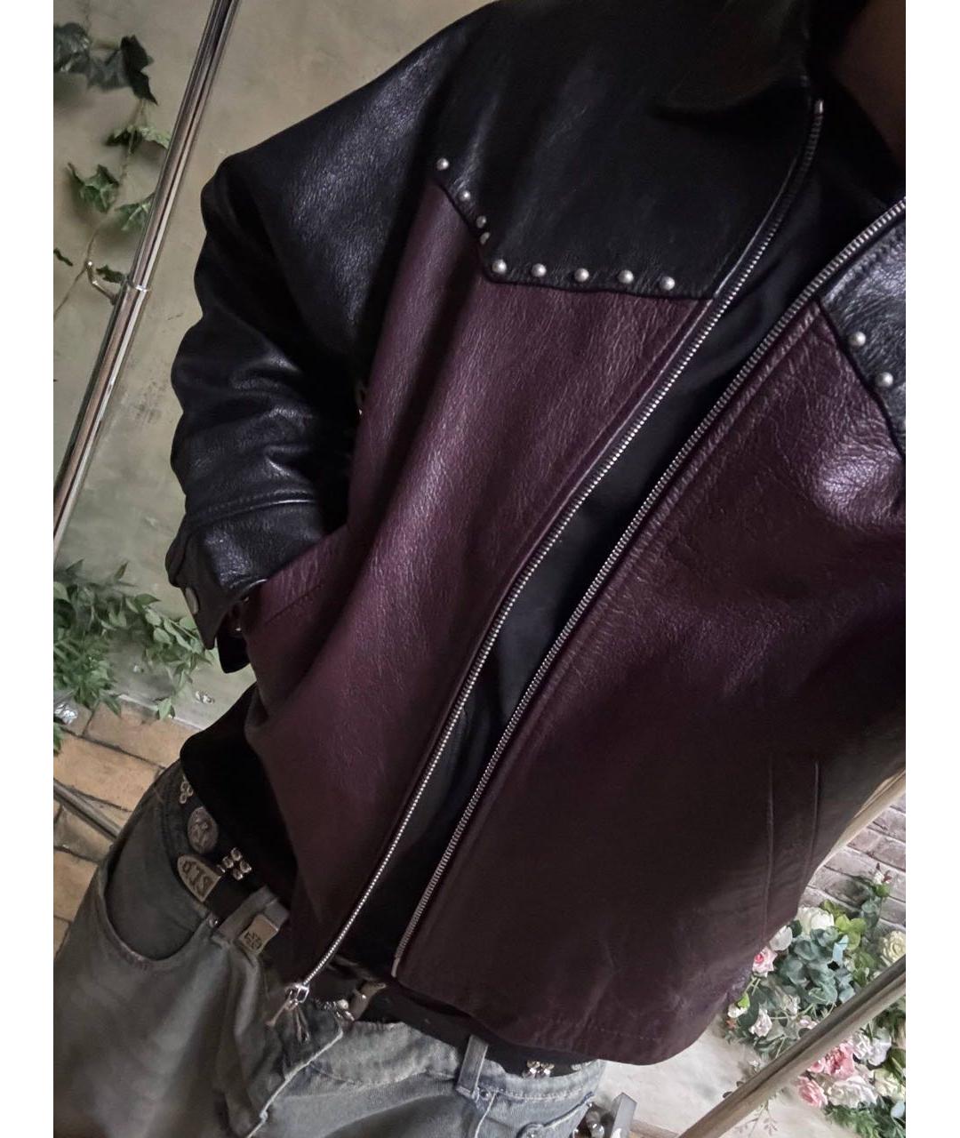 Enfants Riches Déprimés Черная кожаная куртка, фото 5