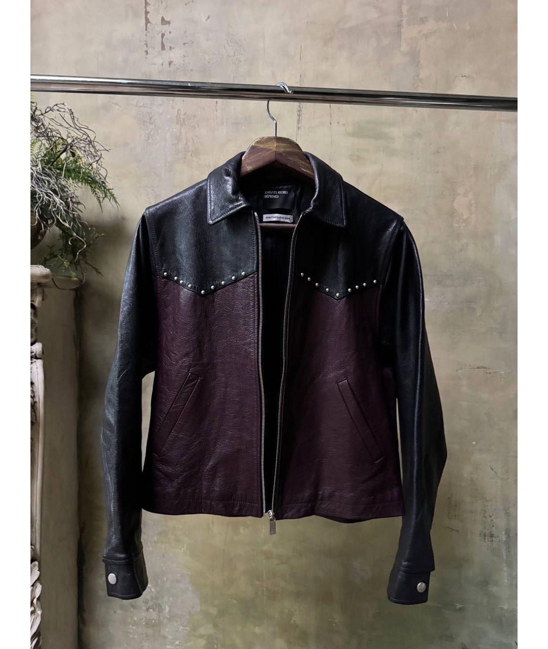 Enfants Riches Déprimés Черная кожаная куртка, фото 2