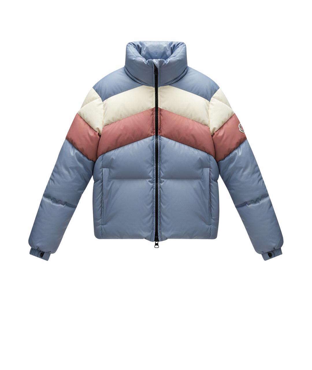MONCLER Голубой пуховик, фото 1