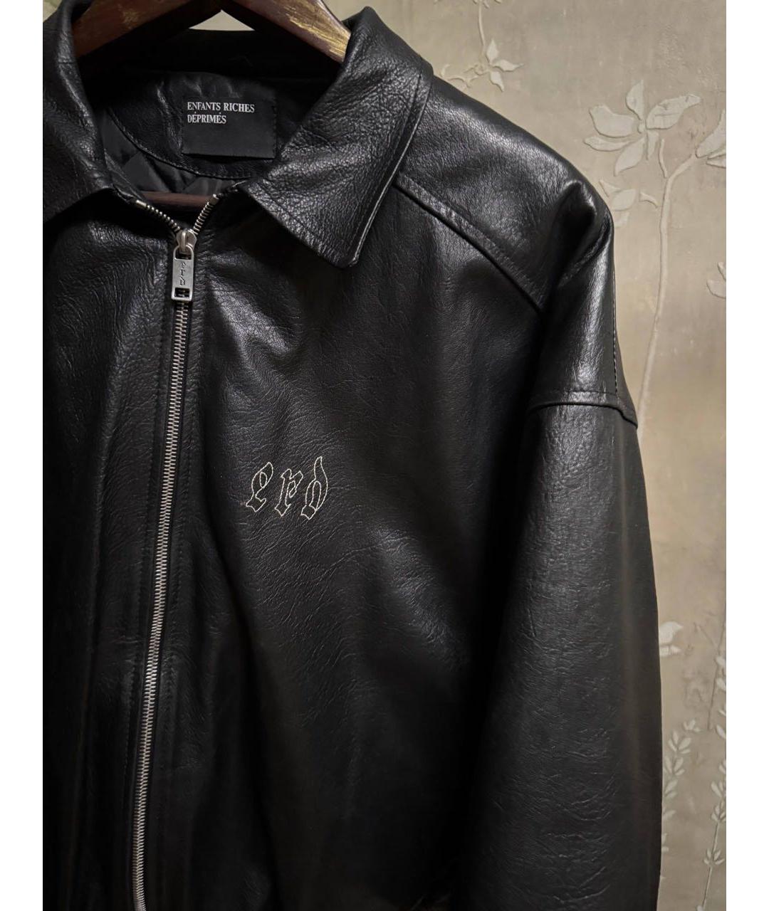 Enfants Riches Déprimés Черная кожаная куртка, фото 3