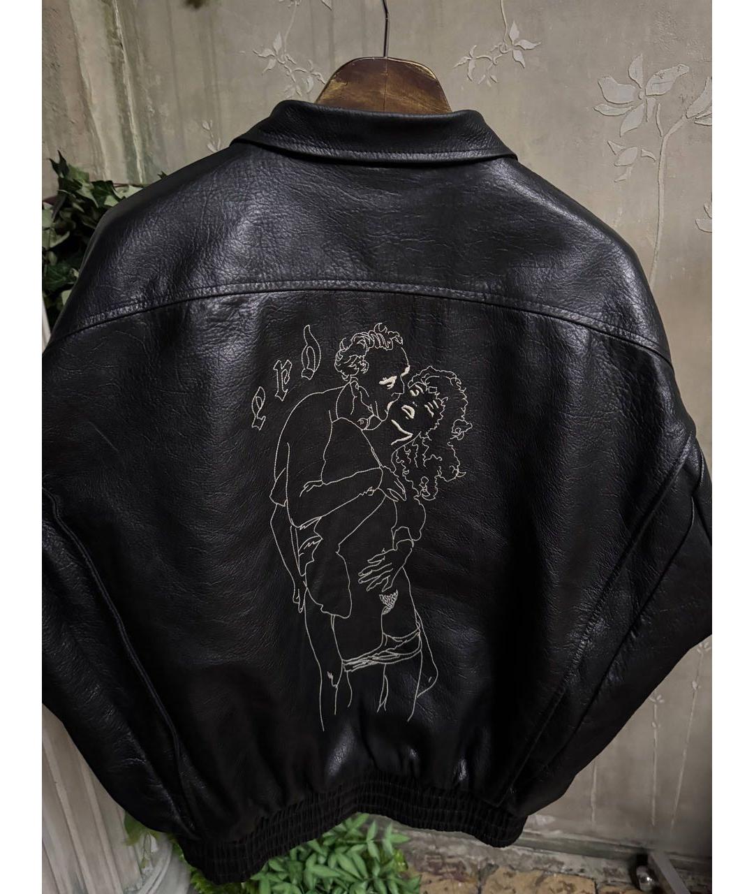 Enfants Riches Déprimés Черная кожаная куртка, фото 4