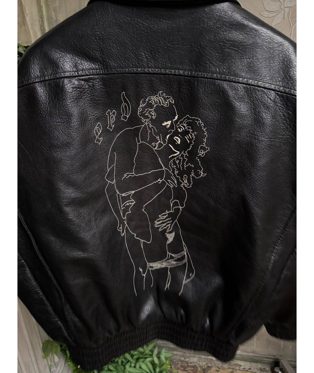 Enfants Riches Déprimés Черная кожаная куртка, фото 5