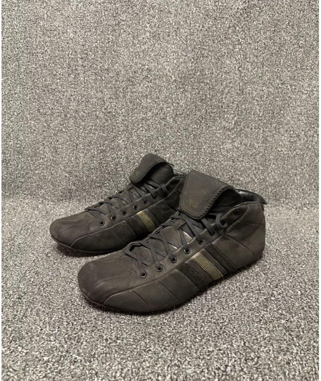 YOHJI YAMAMOTO Коричневые замшевые высокие кроссовки / кеды, фото 3