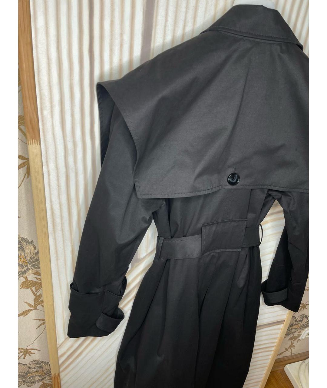 AUTENTIMENTS Черный хлопковый тренч/плащ, фото 6