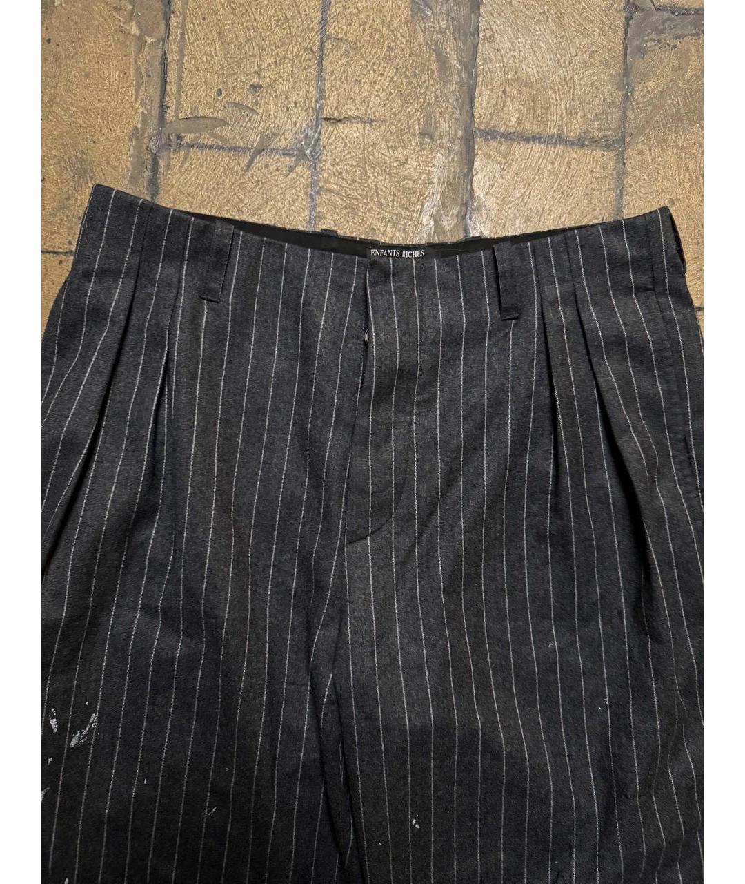 Enfants Riches Déprimés Черные хлопковые классические брюки, фото 3