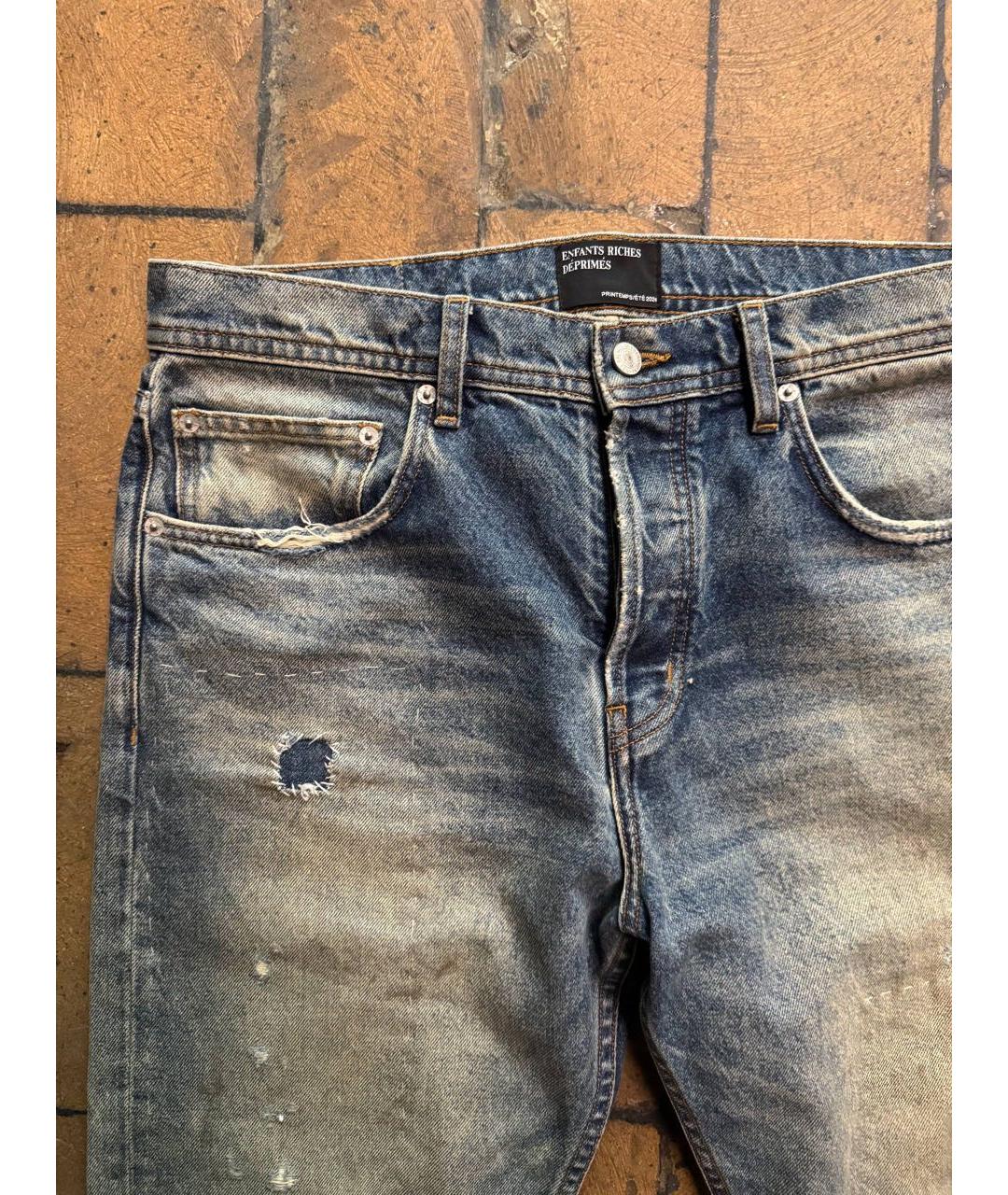 Enfants Riches Déprimés Синие хлопковые прямые джинсы, фото 3