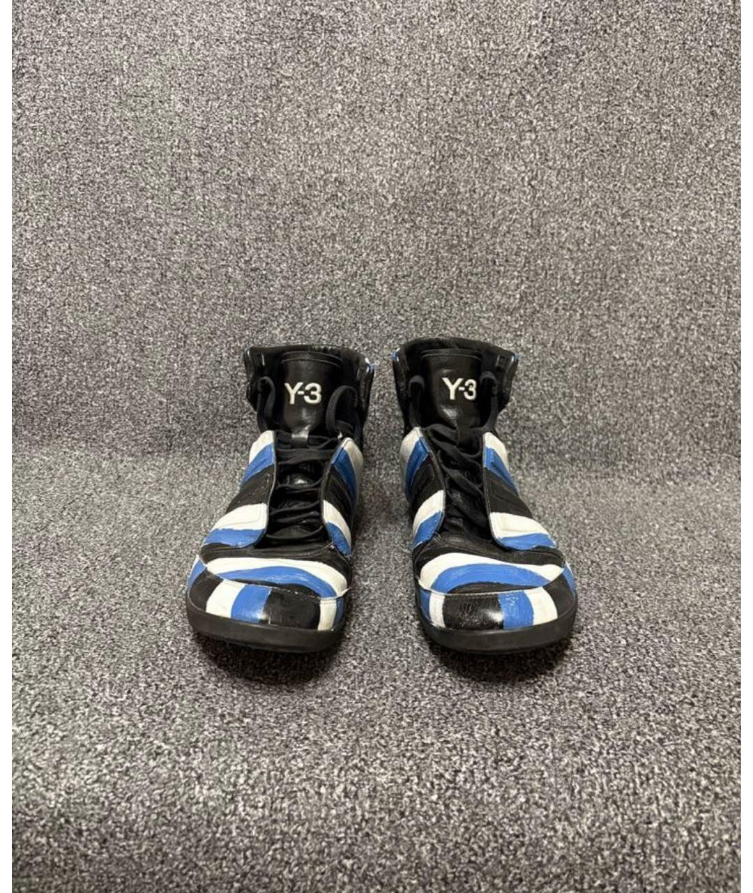 YOHJI YAMAMOTO Мульти кожаные высокие кроссовки / кеды, фото 2