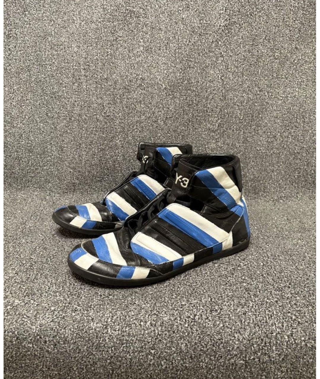 YOHJI YAMAMOTO Мульти кожаные высокие кроссовки / кеды, фото 3