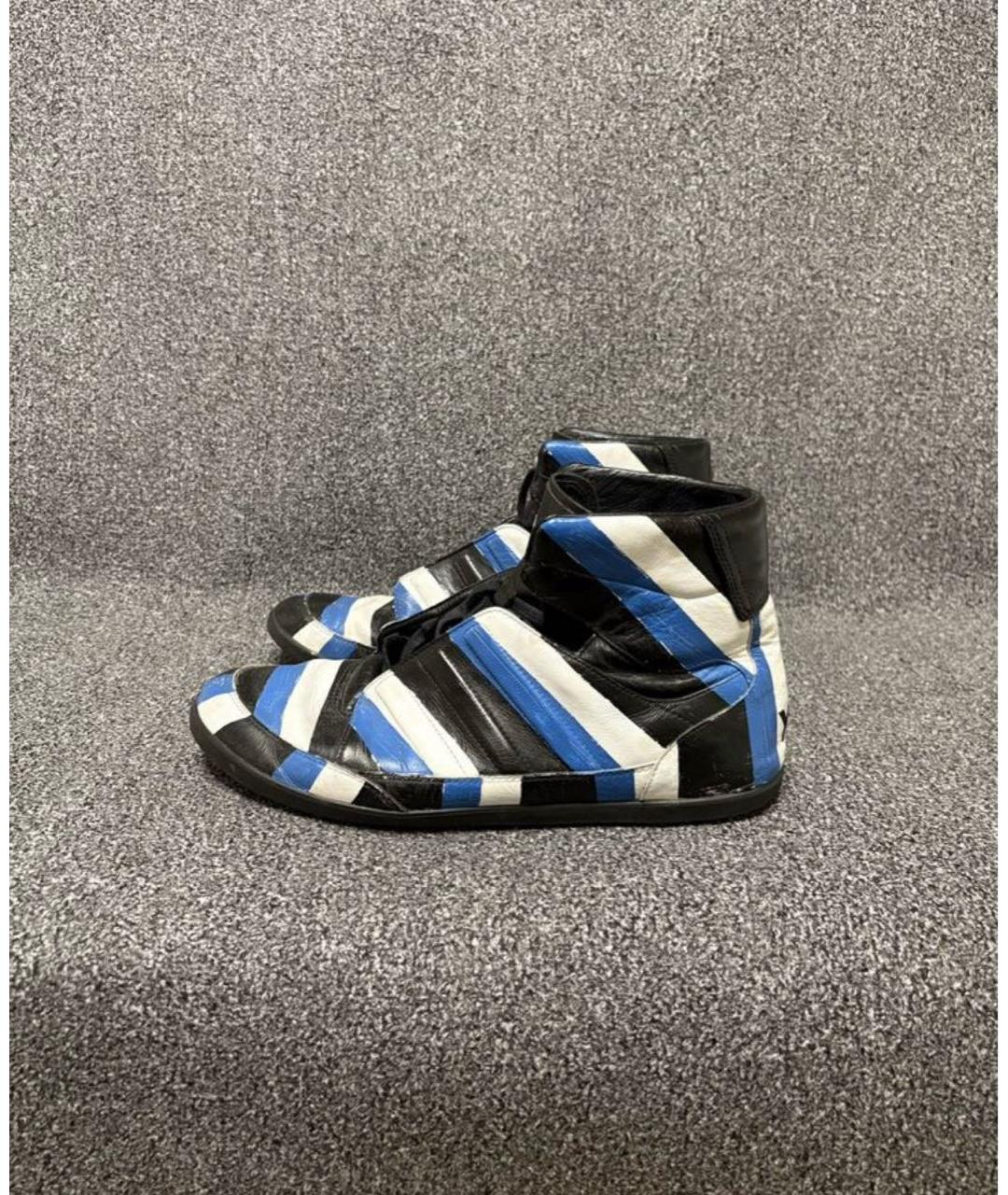 YOHJI YAMAMOTO Мульти кожаные высокие кроссовки / кеды, фото 8