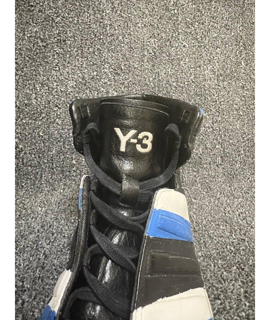 YOHJI YAMAMOTO Мульти кожаные высокие кроссовки / кеды, фото 5