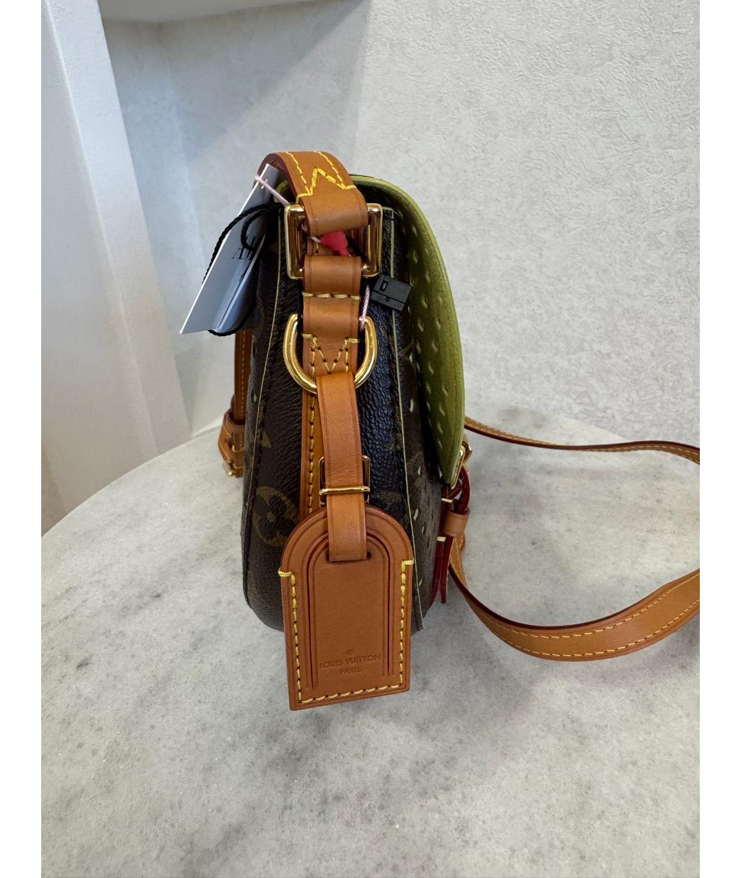 LOUIS VUITTON Коричневая сумка через плечо, фото 3