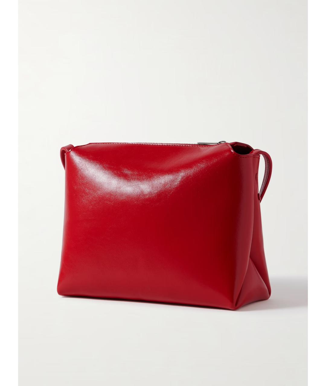KHAITE Красная кожаная сумка через плечо, фото 4