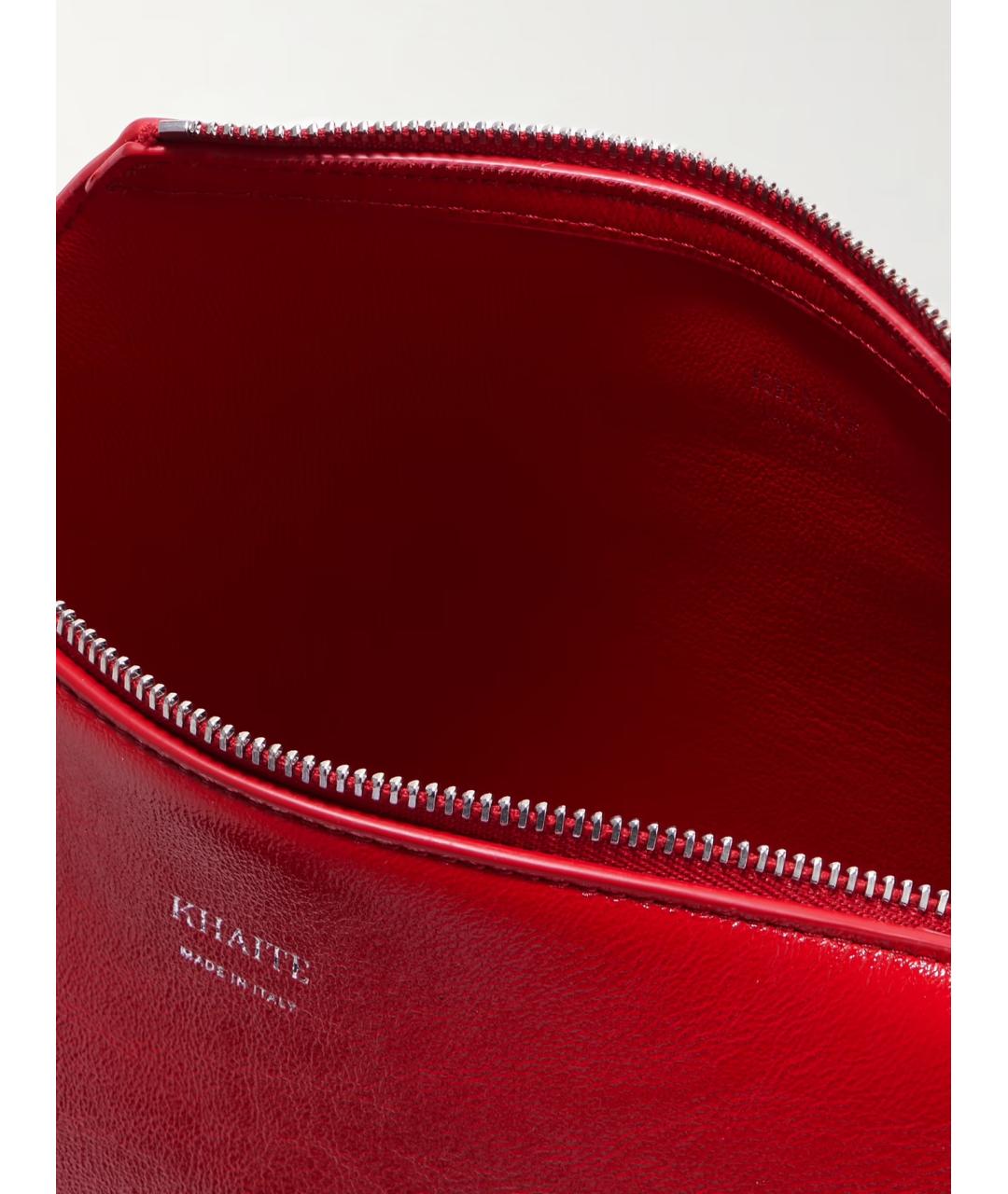 KHAITE Красная кожаная сумка через плечо, фото 5