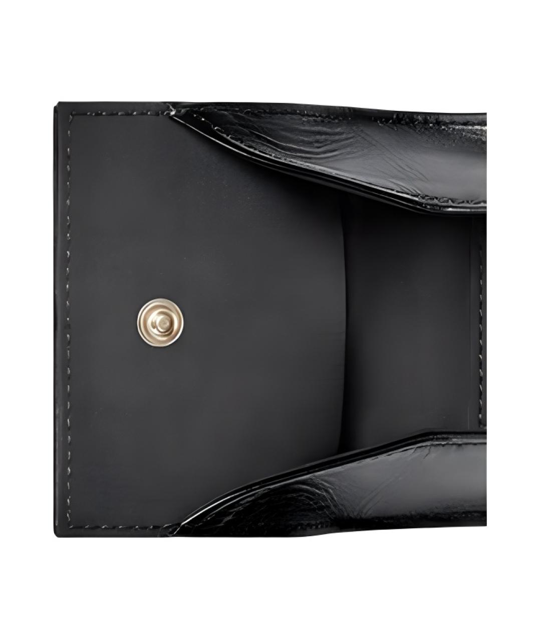 BOTTEGA VENETA Черный кожаный кошелек, фото 4