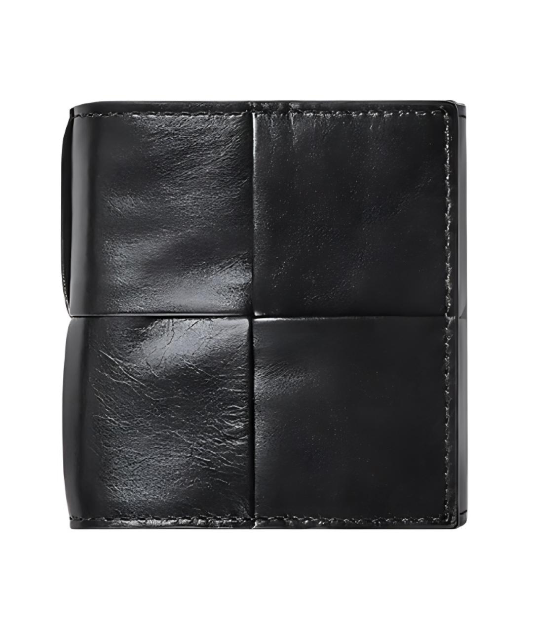 BOTTEGA VENETA Черный кожаный кошелек, фото 2