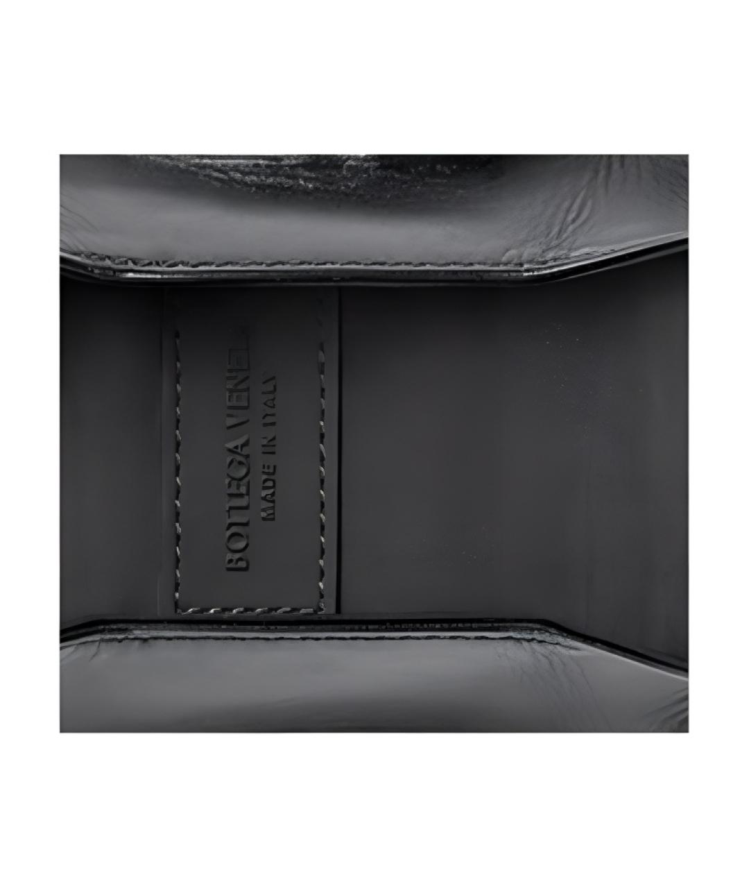 BOTTEGA VENETA Черный кожаный кошелек, фото 5