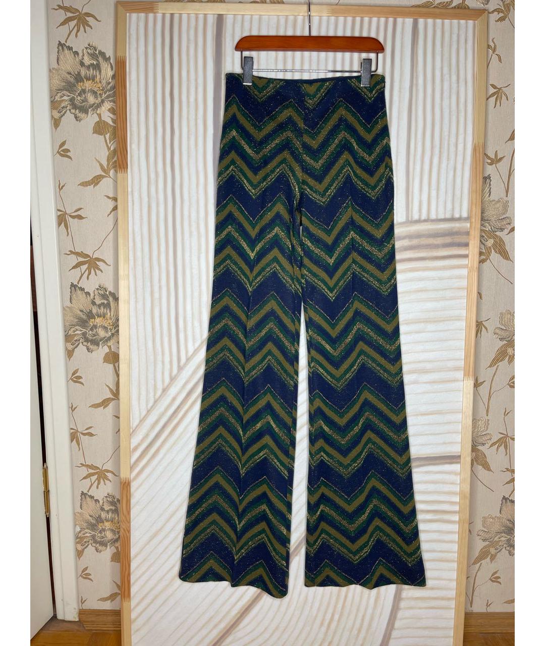 ERIKA CAVALLINI Мульти шерстяные брюки широкие, фото 8