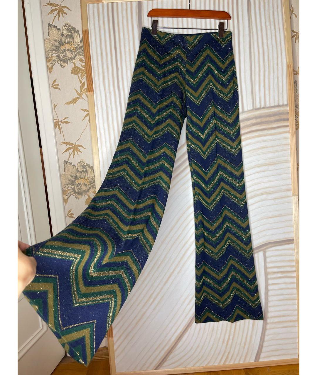 ERIKA CAVALLINI Мульти шерстяные брюки широкие, фото 2