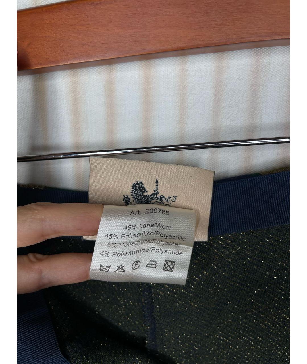 ERIKA CAVALLINI Мульти шерстяные брюки широкие, фото 5