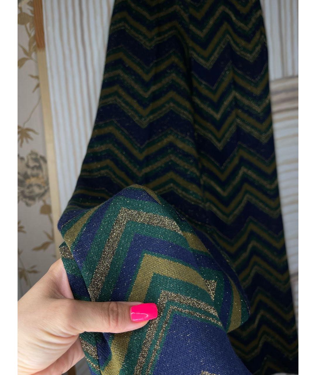 ERIKA CAVALLINI Мульти шерстяные брюки широкие, фото 6