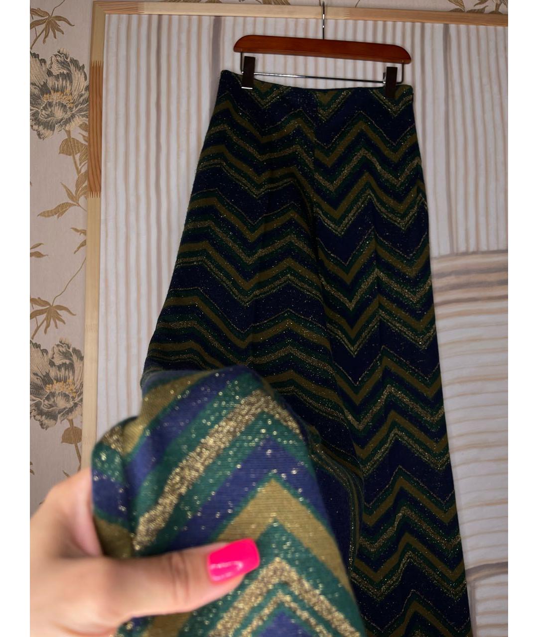 ERIKA CAVALLINI Мульти шерстяные брюки широкие, фото 7