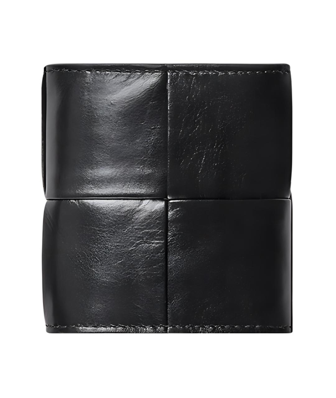 BOTTEGA VENETA Черный кожаный кошелек, фото 1